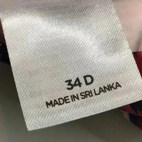 Shade & Shore Push Up Bikini Top Black Aztec 34D - Picture 5 of 7